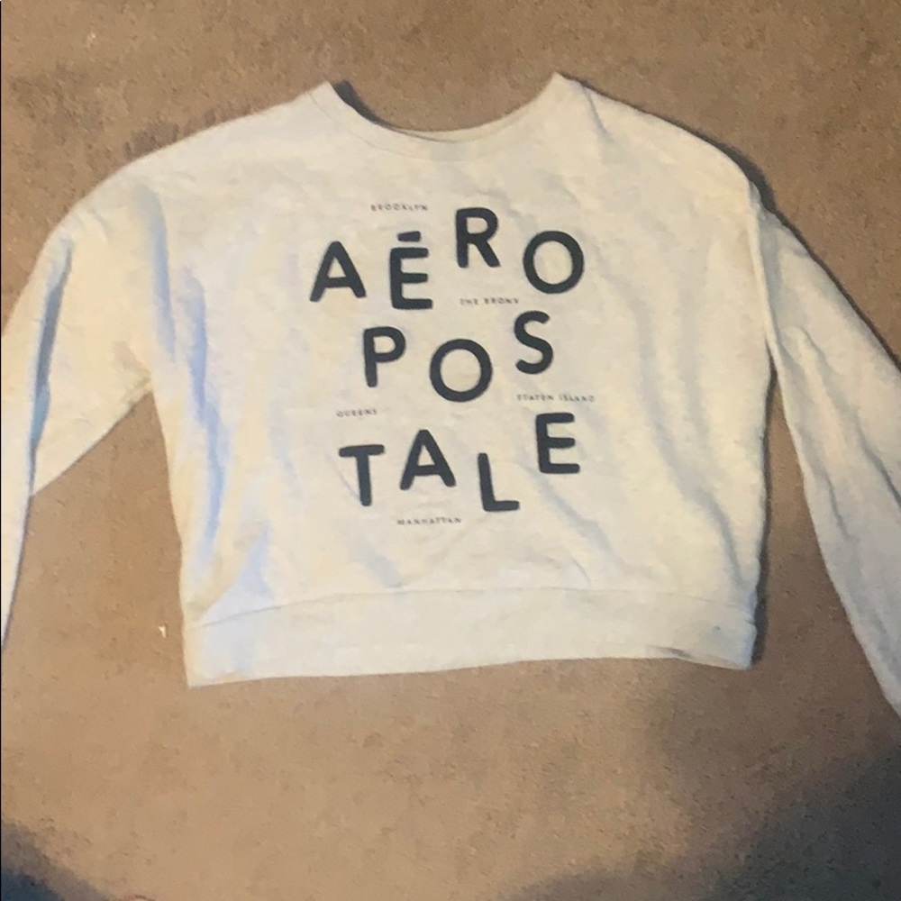 Aeropostale cropped crewneck sweater